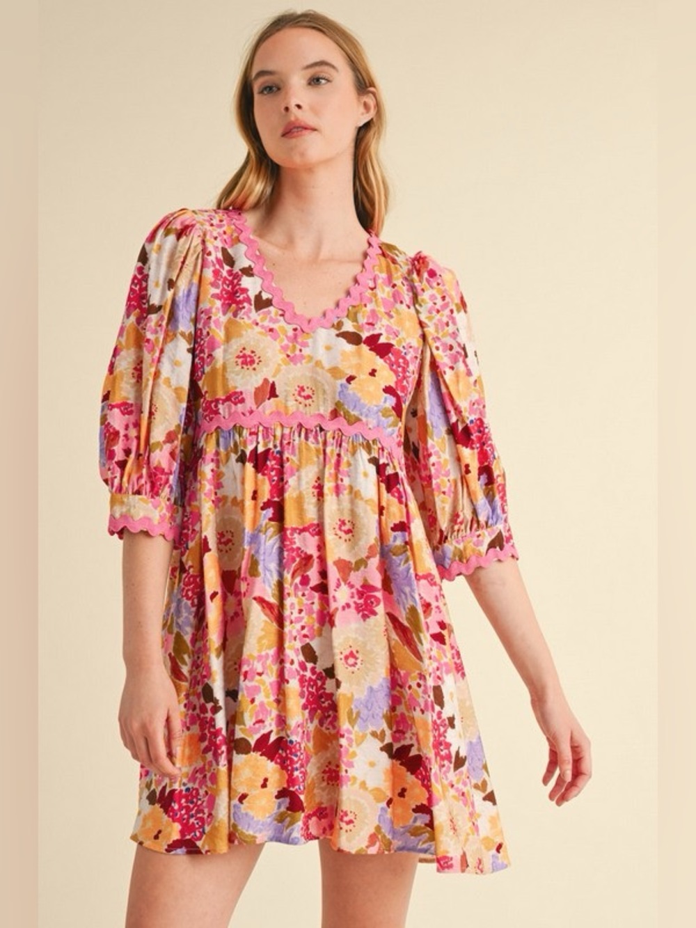 Boutique Floral Mini Dress